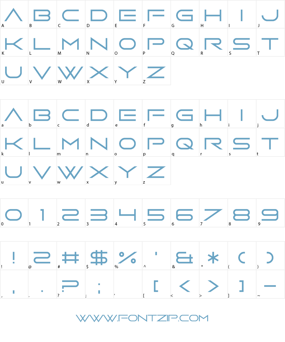 Bottom Brazil Font Character